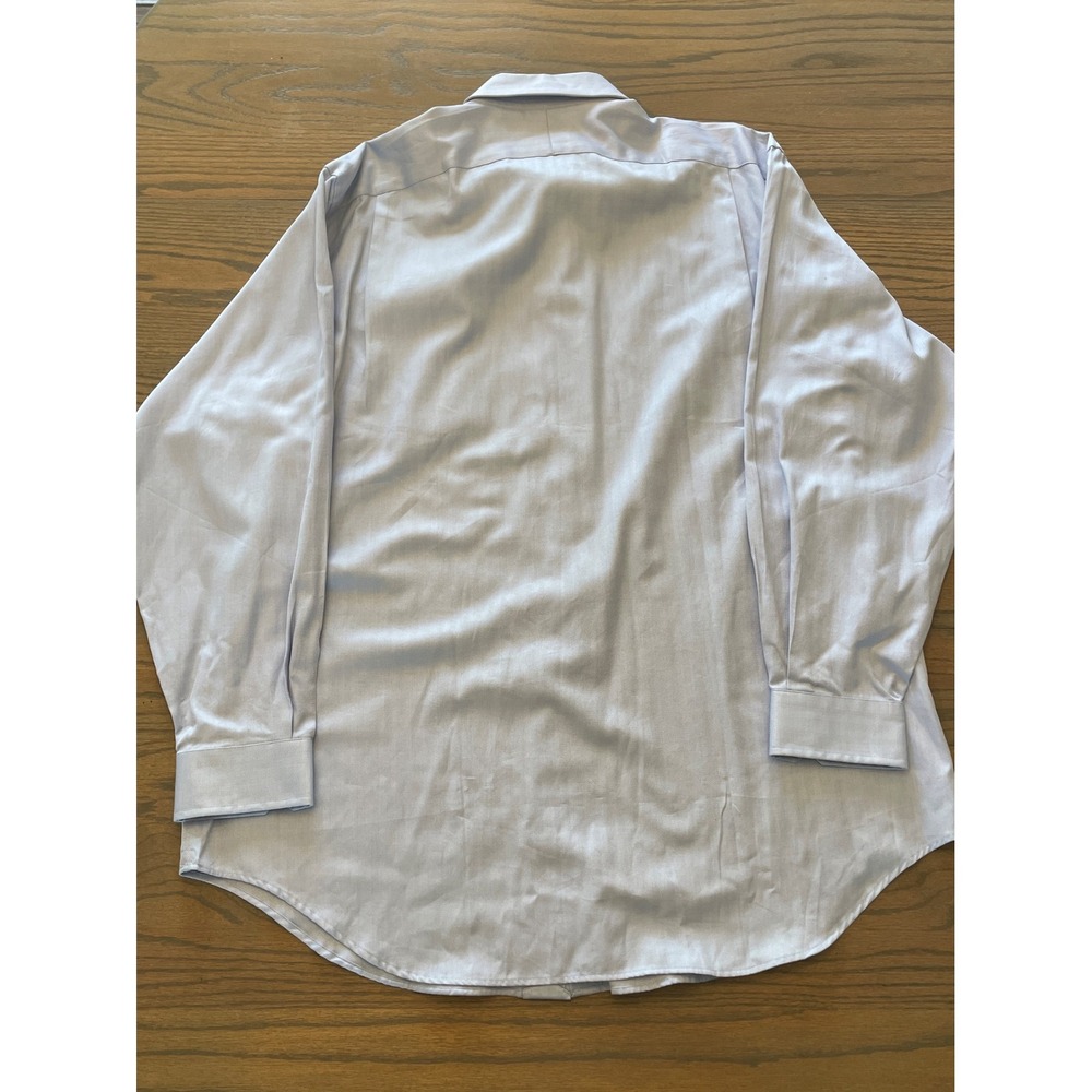 Daniel Cremieux Collection Denis Shirt Mens 17 35 Blue Herringbone Cotton NWT - Picture 4 of 4